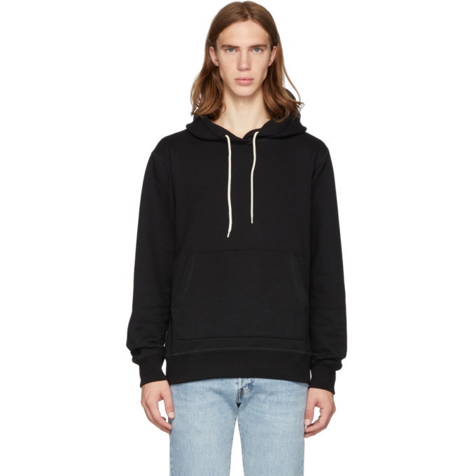 Photo: Naked and Famous Denim SSENSE Exclusive Black Cotton Hoodie