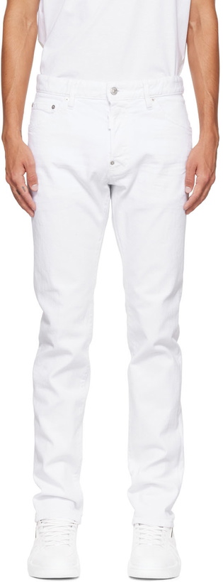 Photo: Dsquared2 White Cool Guy Jeans