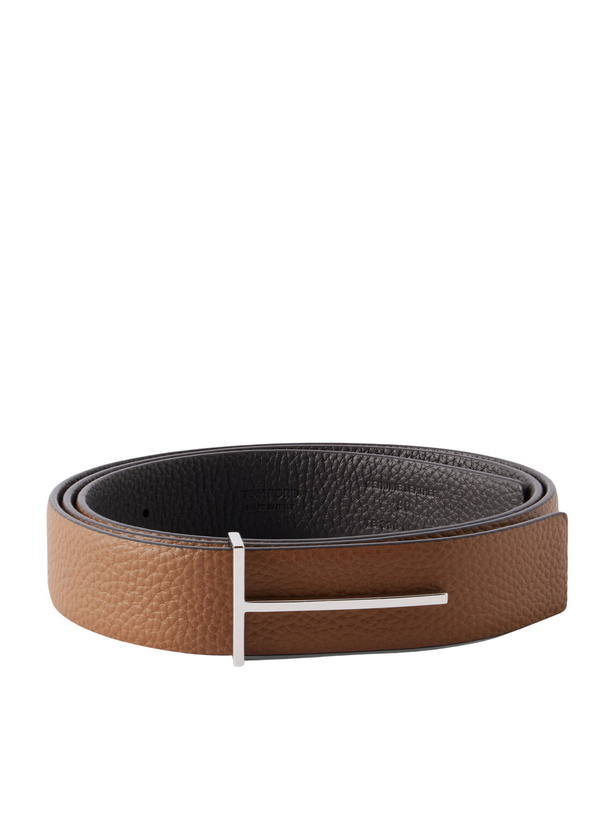 Photo: TOM FORD - 2.8cm Reversible Leather Belt - Brown