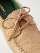 VINNY's - Boatman Suede Boat Shoes - Neutrals