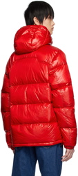 Polo Ralph Lauren Red Quilted Down Jacket