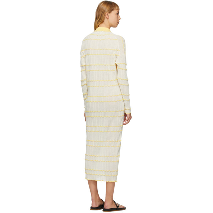 Rus Off-White and Yellow Comete Dress