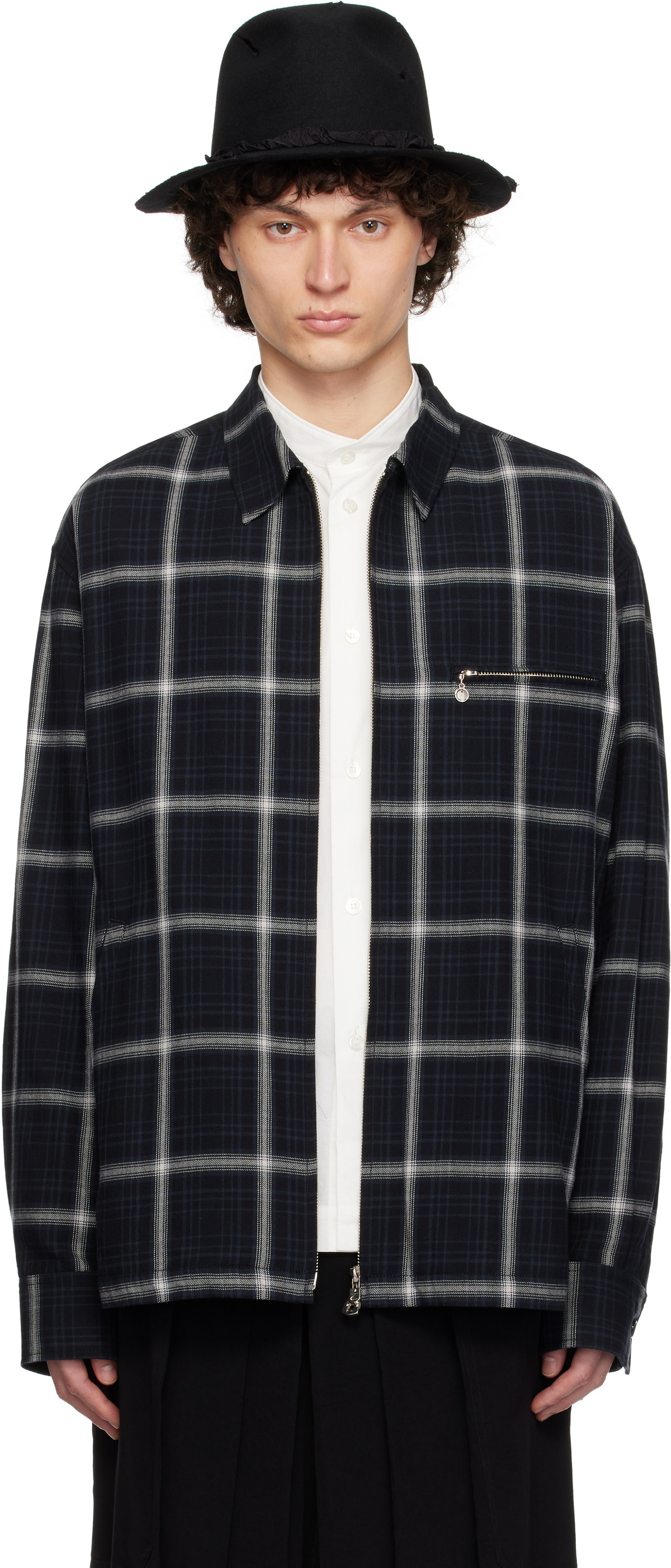 TAKAHIROMIYASHITA TheSoloist. Black Full Zip Work Jacket