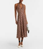 Faithfull Marais polka-dot linen midi dress
