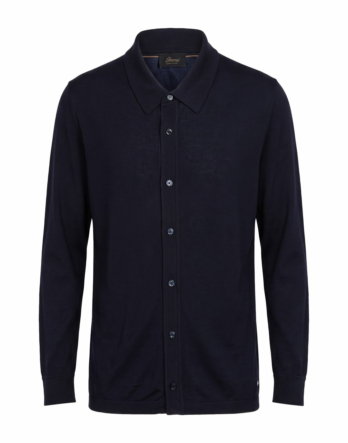 Brioni Mens Shirt Midnight in Blue