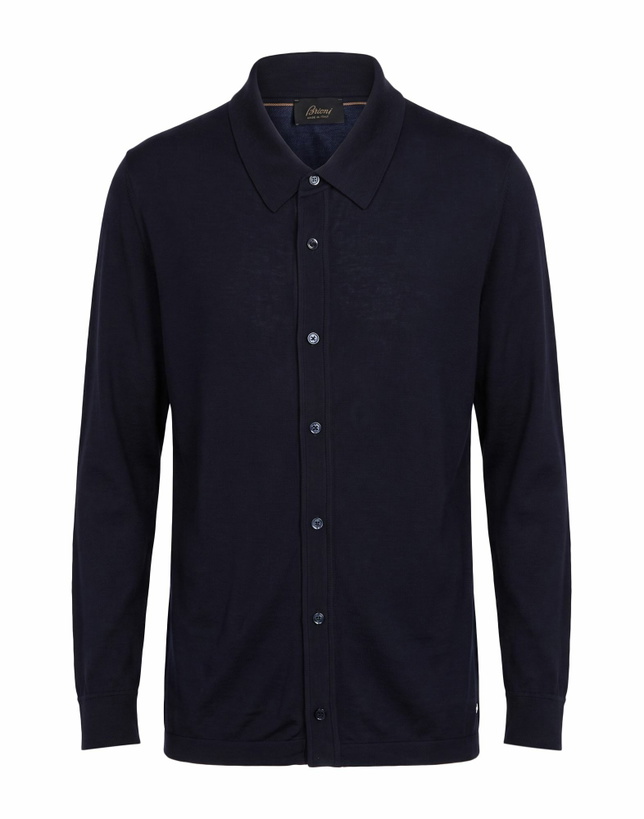 Photo: Brioni Mens Shirt Midnight in Blue