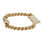 Marcelo Burlon County of Milan Gold Cross Chain Bracelet