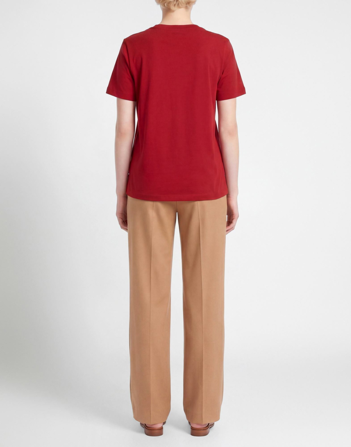 's Max Mara Womens T-shirt Brick