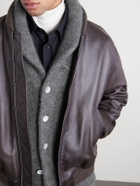UMIT BENAN - Montana Cashmere and Silk-Blend Cardigan - Gray