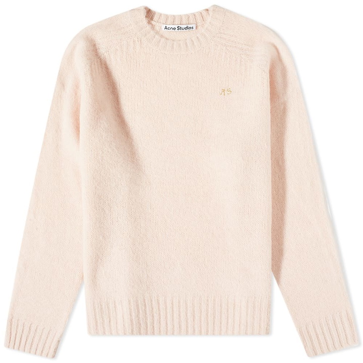 Photo: Acne Studios Men's Kowhai AS Crew Knit in Powder Pink