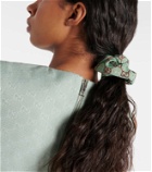 Gucci Embellished GG Canvas scrunchie