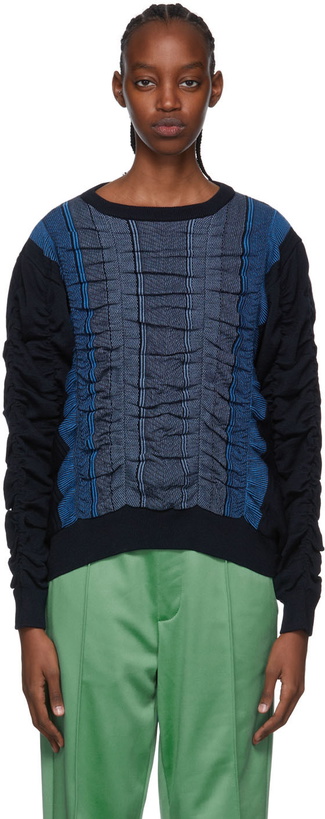 Photo: Bianca Saunders Navy Farah Edition Peel Sweater