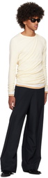 Karmuel Young Black Vacuum Wide Leg Trousers