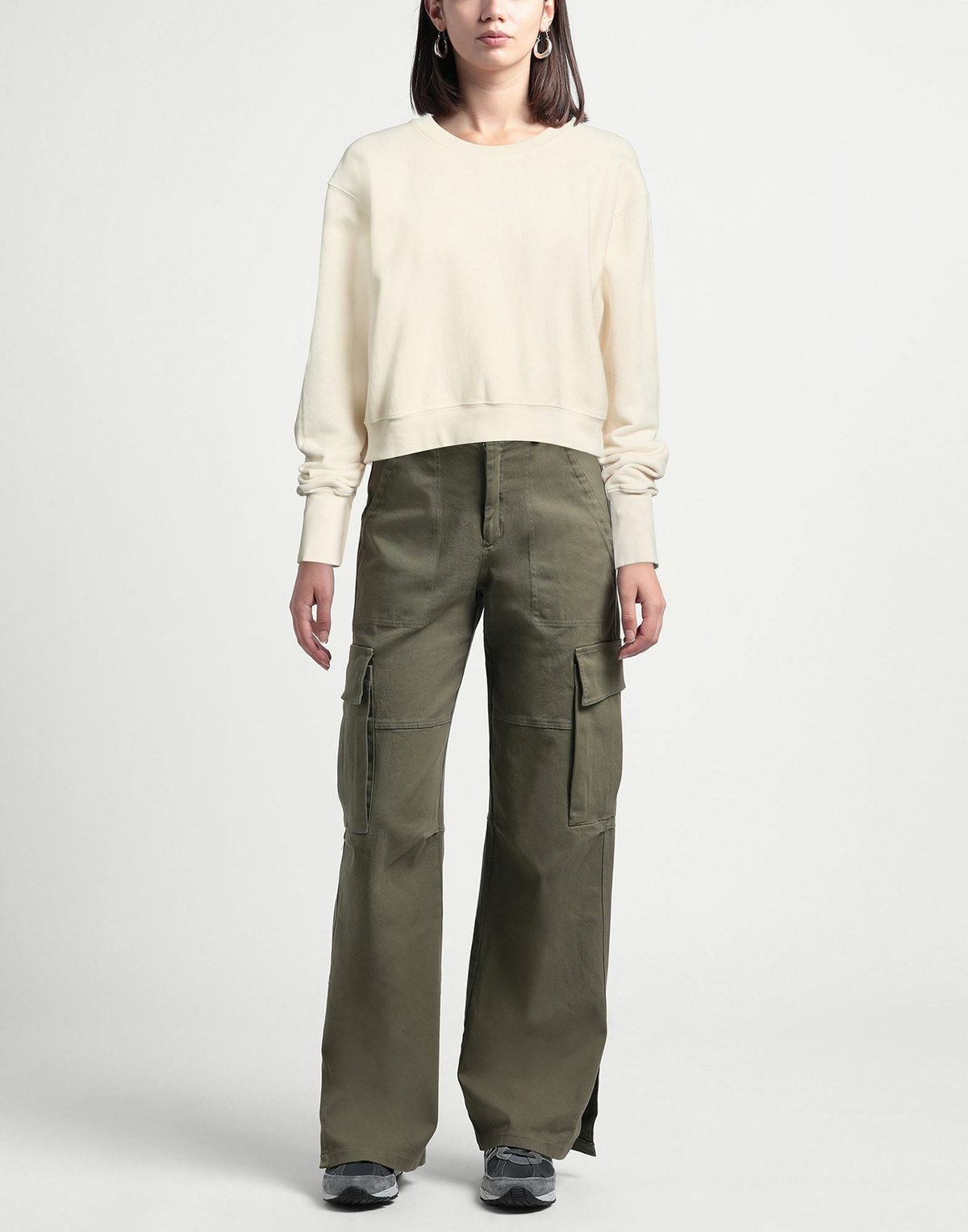 Les Tien Womens Sweatshirt in Beige