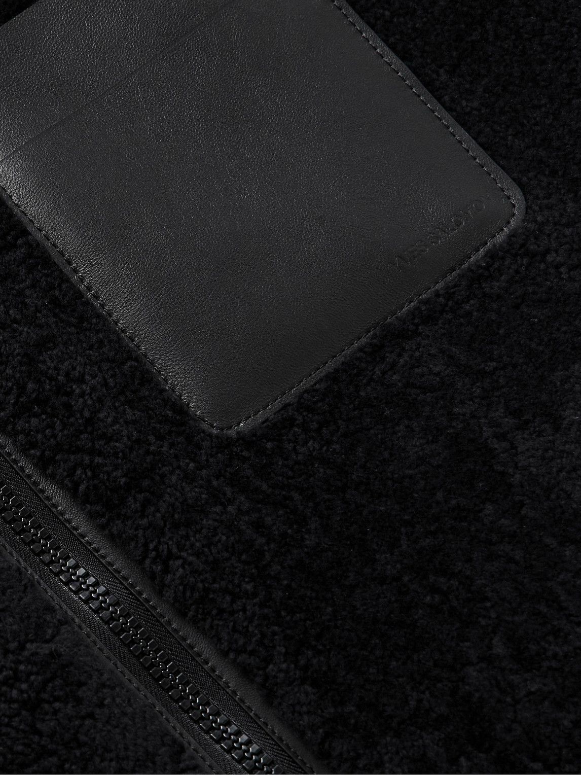 Yves Salomon - Reversible Leather-Trimmed Shearling and Shell Gilet - Black