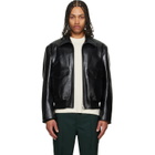 Marni Black Buffed Leather Jacket