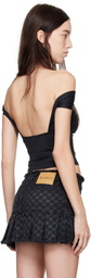 MISBHV Black Wrapped Tank Top