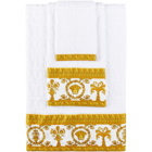 Versace White I Heart Baroque 5 Piece Towel Set