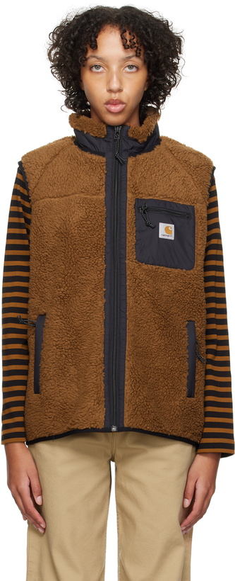Photo: Carhartt Work In Progress Brown Prentis Vest