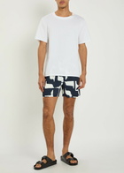 Raith Massira Patterned Woven Swim Shorts Navy