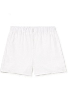 Emma Willis - Linen Boxer Shorts - White