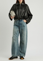 Loewe Womens Black Leather Jacket UK12/M