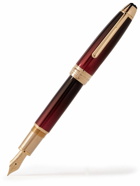 Montblanc - Meisterstück Calligraphy Solitaire Gold-Tone and Lacquer Fountain Pen