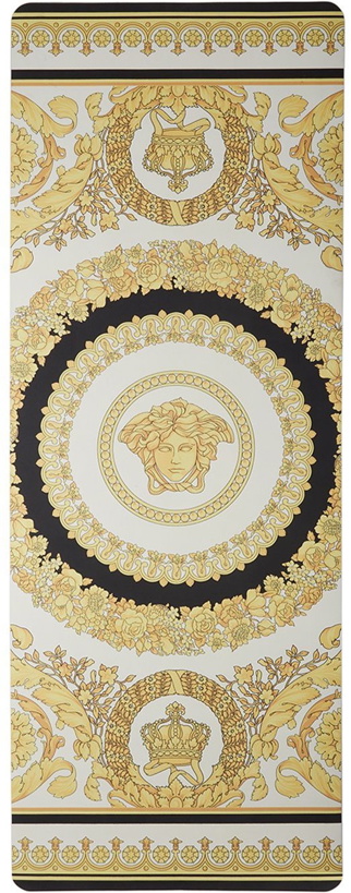 Photo: Versace White & Gold I Heart Baroque Yoga Mat