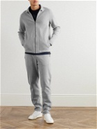 Hanro - Smartwear Organic Cotton-Blend Jersey Zip-Up Sweater - Gray