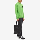 AMI Men's Large A Heart Crew Knit in Neon Vert/Black