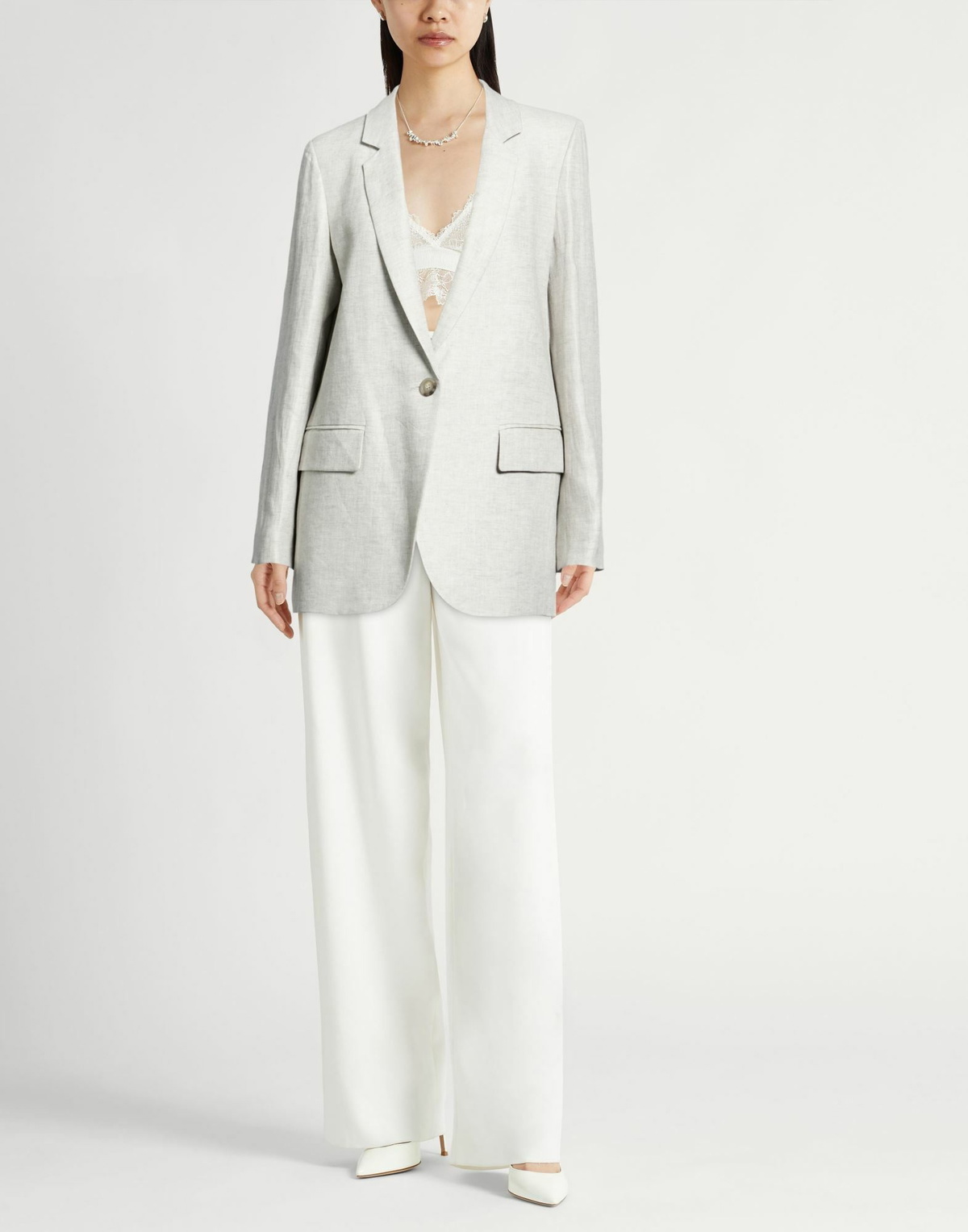 Peserico Womens Blazer in Grey
