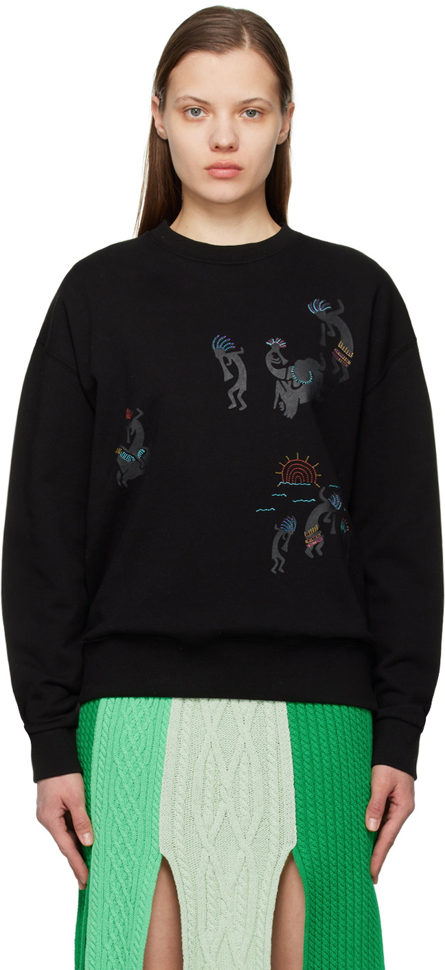 [ANDERSSON BELL] ADSB FIORE SWEATSHIRTS atb1147u /追跡付 Andersson Bell Black Essential 'ADSB' Fiore Sweatshirt