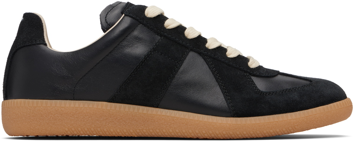 スニーカー Maison Margiela Black leather Climber sneakers Maison Margiela Climber high-top Leather Sneakers | Black