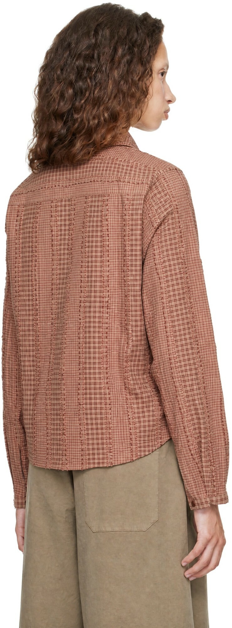 YMC Beige & Pink Marianne Shirt