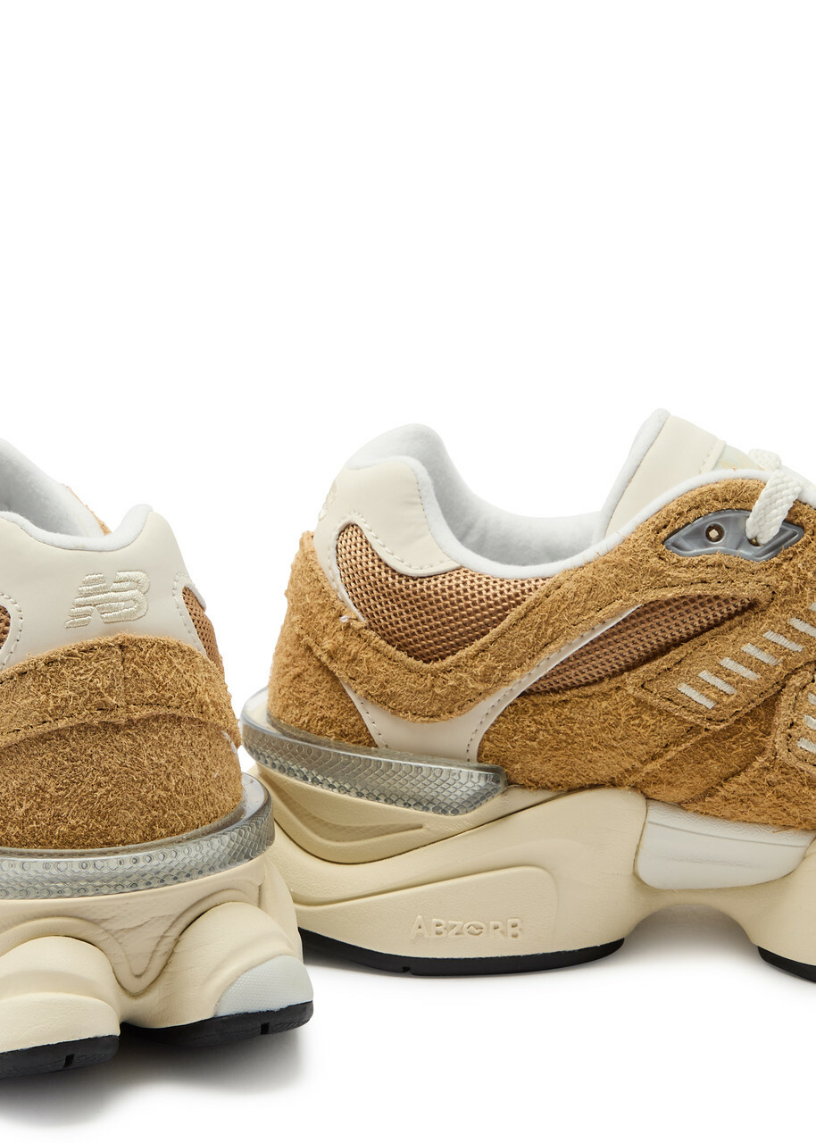 New Balance 9060 Panelled Mesh Sneakers Peach New Balance