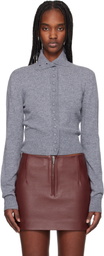 REMAIN Birger Christensen Gray Slim Fit Cardigan