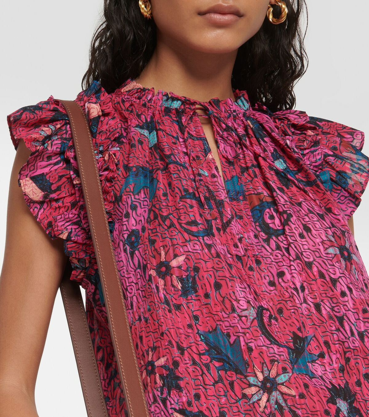Ulla Johnson Fleur printed cotton-blend top