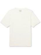 Oliver Spencer Loungewear - Ribbed Organic Cotton-Jersey T-Shirt - Neutrals
