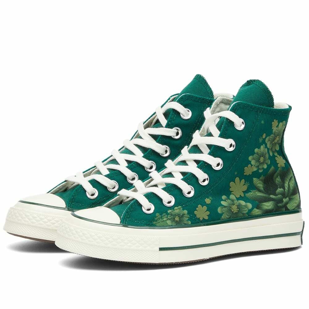 Photo: Converse Chuck Taylor 1970s Hi-Top 'Desert Rave' Sneakers in Midnight Clover/Black