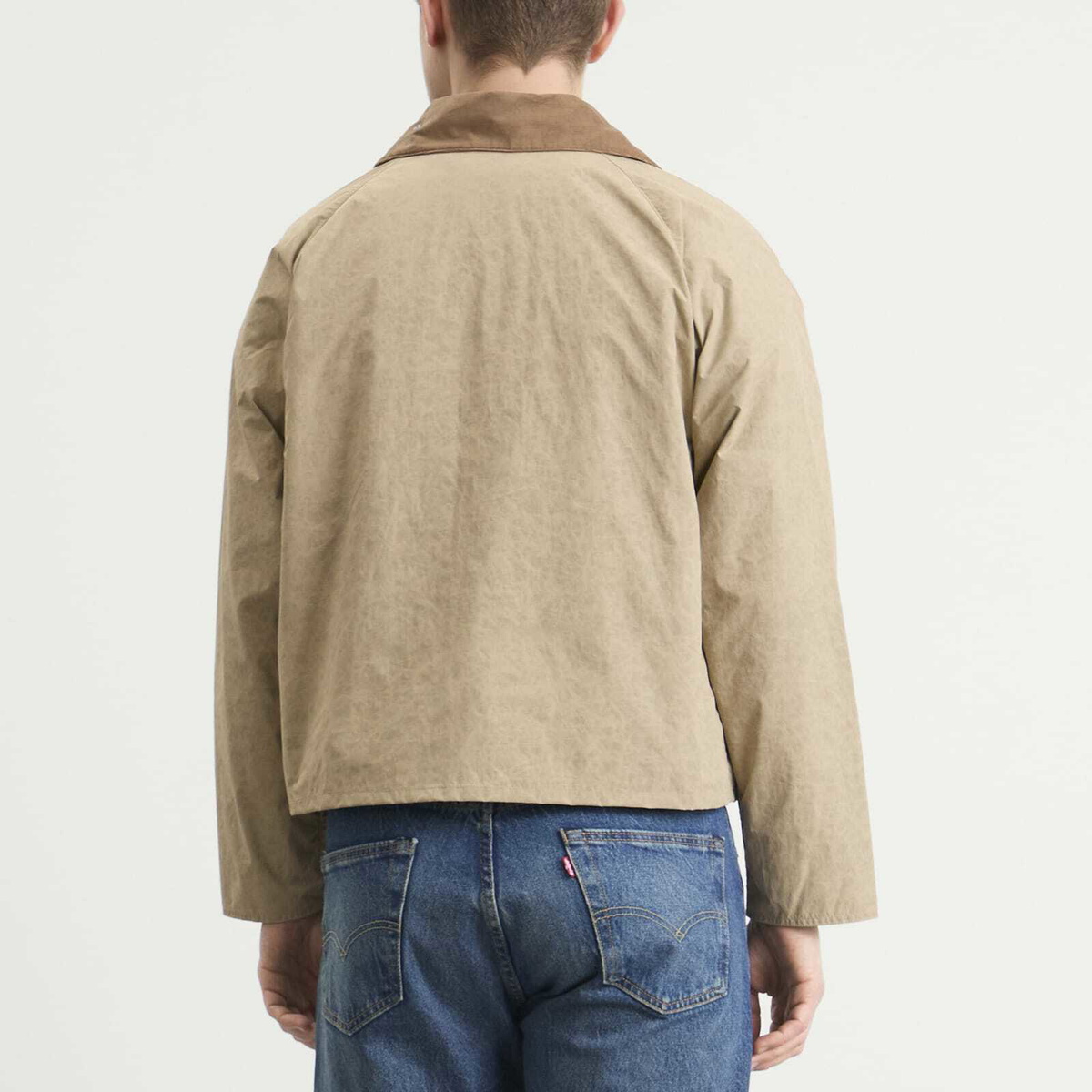 Barbour Men's Ripstop Spey Showerproof Jacket in Stone