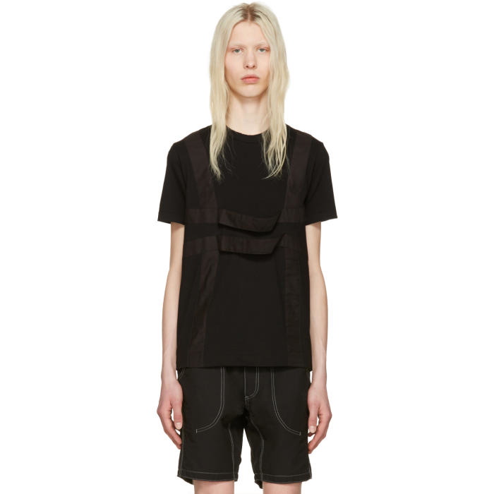 Photo: Comme des GarÃ§ons Shirt Black Harness T-Shirt