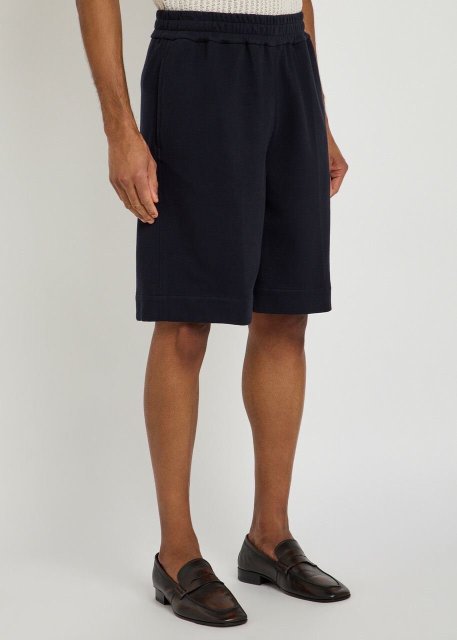 Jil Sander Cotton Shorts Navy