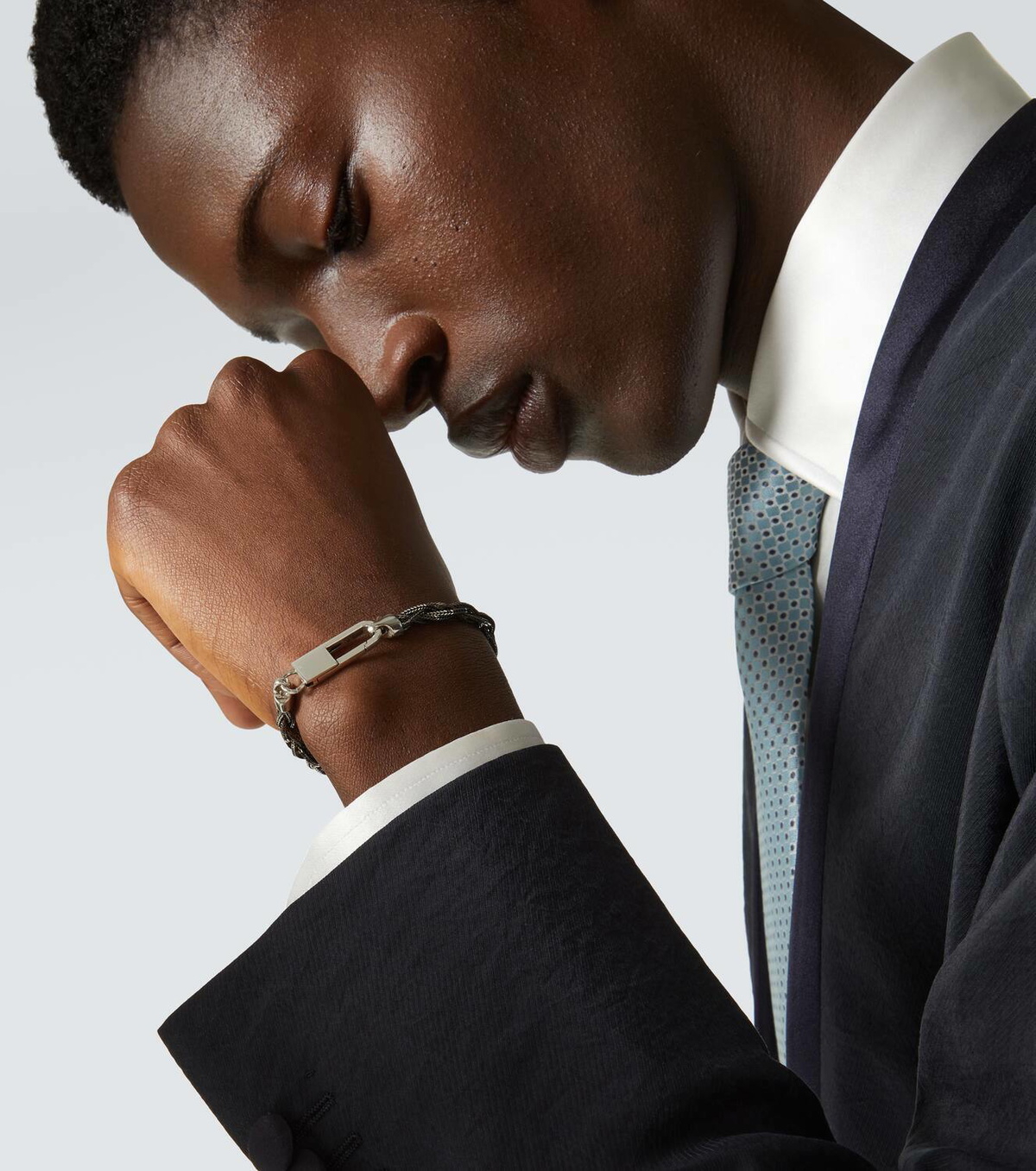 ブレスレット Giorgio Armani Sophisticated Beaded Bracelet With Glossy Giorgio Armani Sophisticated Beaded Bracelet With Glossy