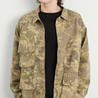 Brain Dead Men's Twill Military Shirt Jacket in Leaf Camo