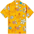 Men's AAPE & Peace Vacation Shirt in Orange