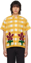 HARAGO Yellow Check Shirt