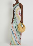 Missoni Zigzag Metallic-knit Maxi Dress Multicoloured