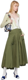 Talia Byre White & Green Sweetheart Corset