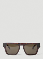 Alexander McQueen - Square Sunglasses in Brown