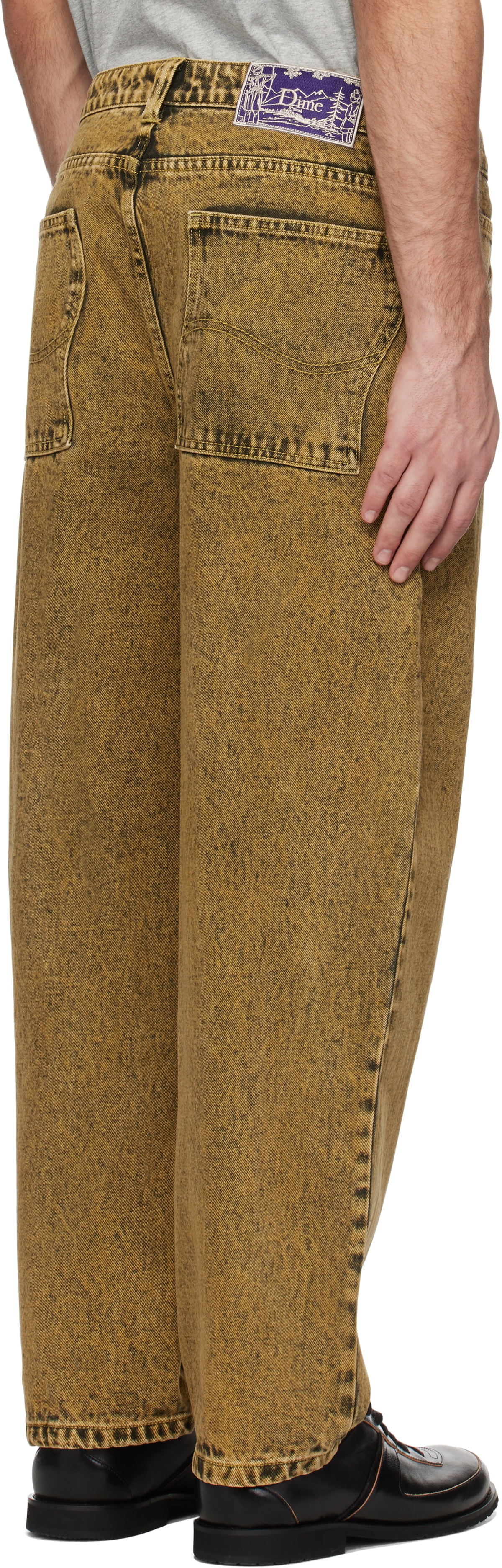 Dime Yellow Classic Baggy Jeans